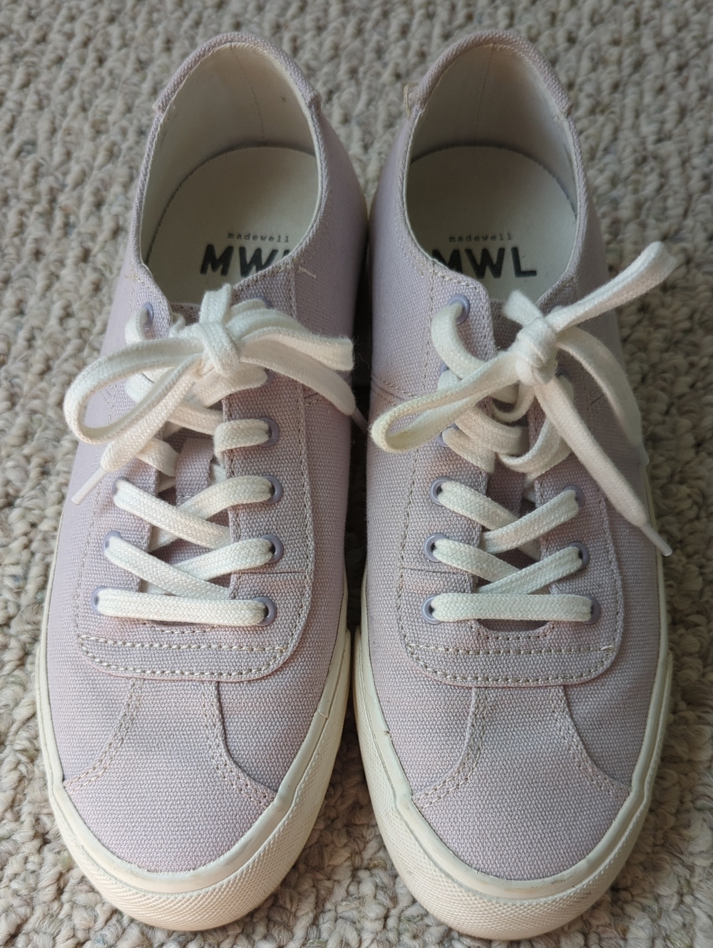 Madewell Lilac Canvas Shoes